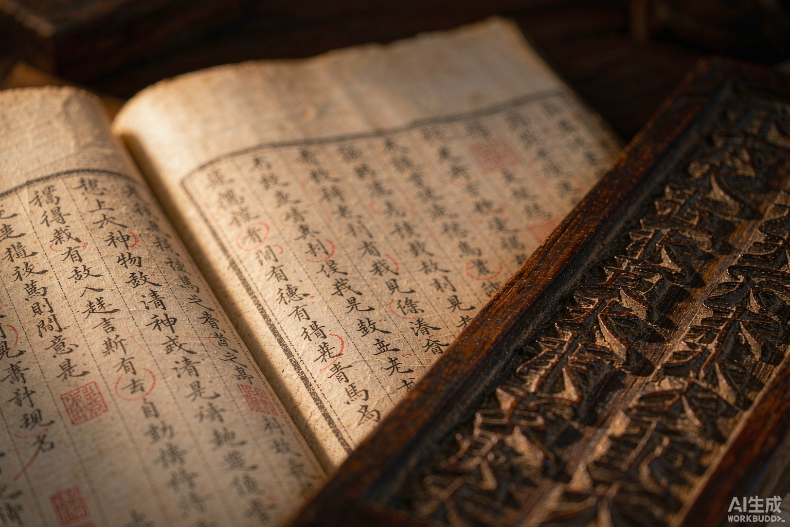 Ancient book detail