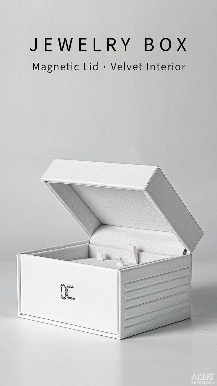 Magnetic Closure Jewelry Box - Velvet Interior