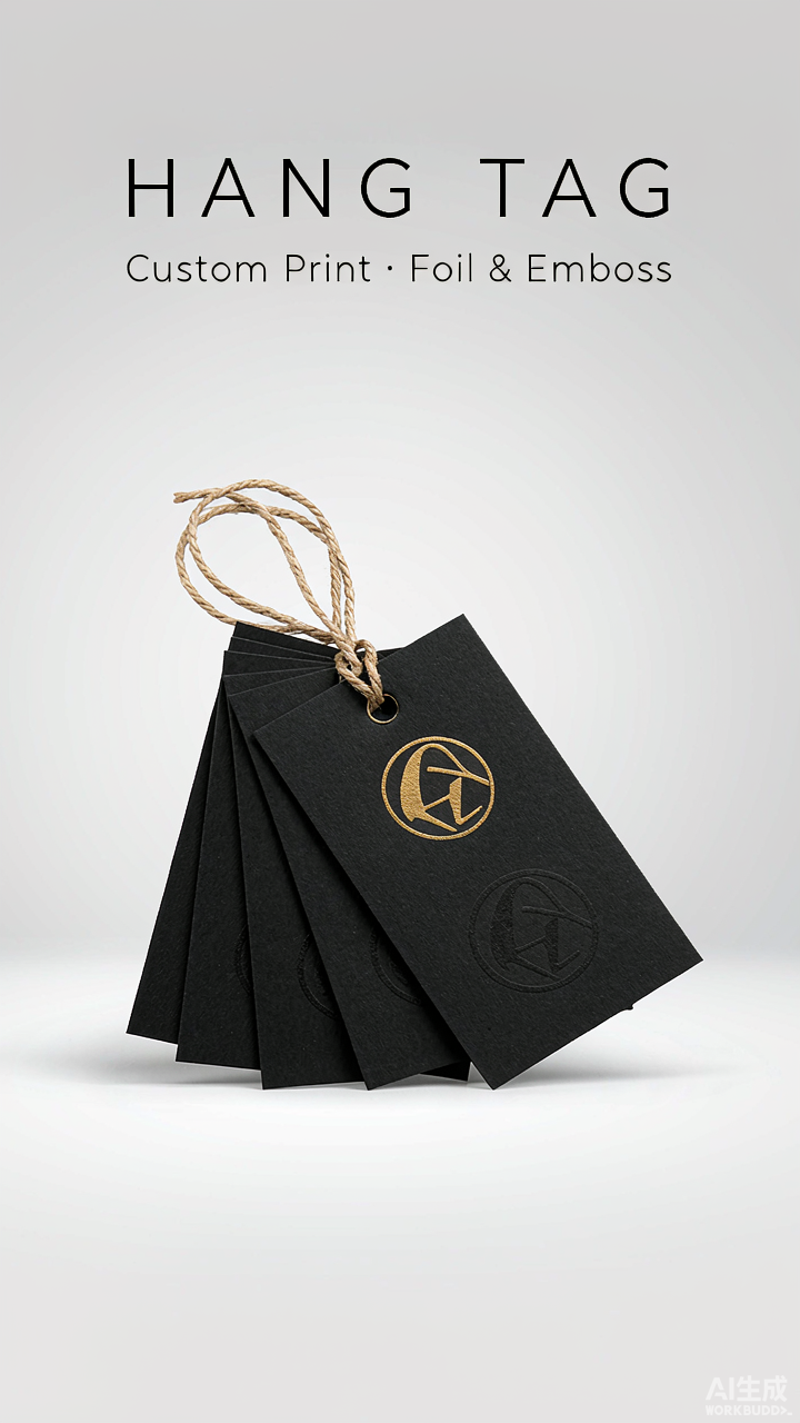 Custom Print Hang Tag - Foil & Emboss